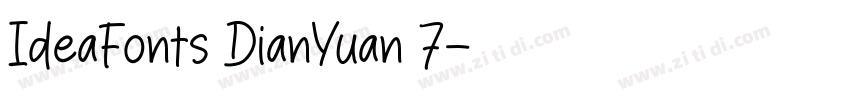 IdeaFonts DianYuan 7字体转换